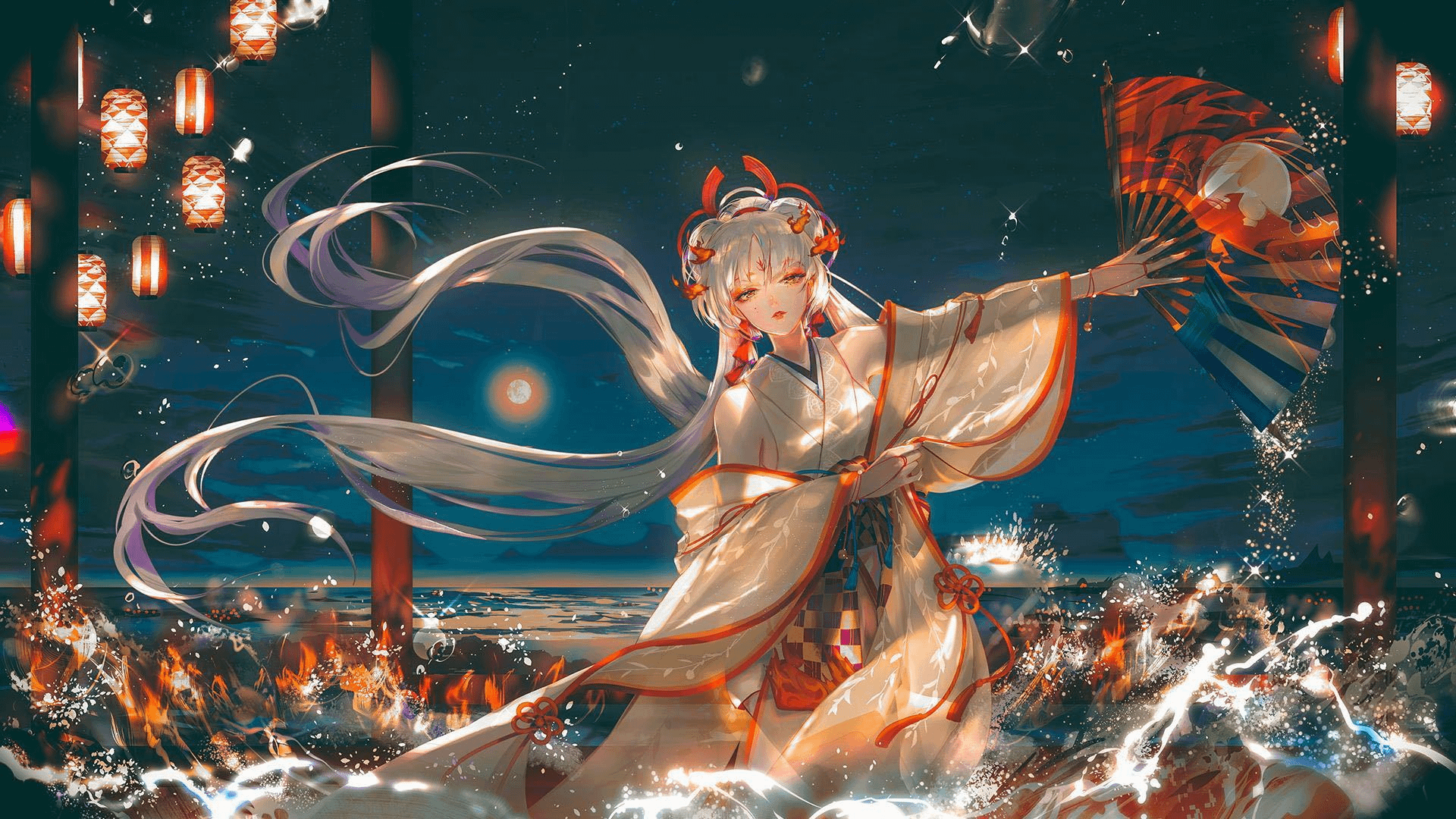 1920x1080 Official artwork of new SSR shikigami Shiranui