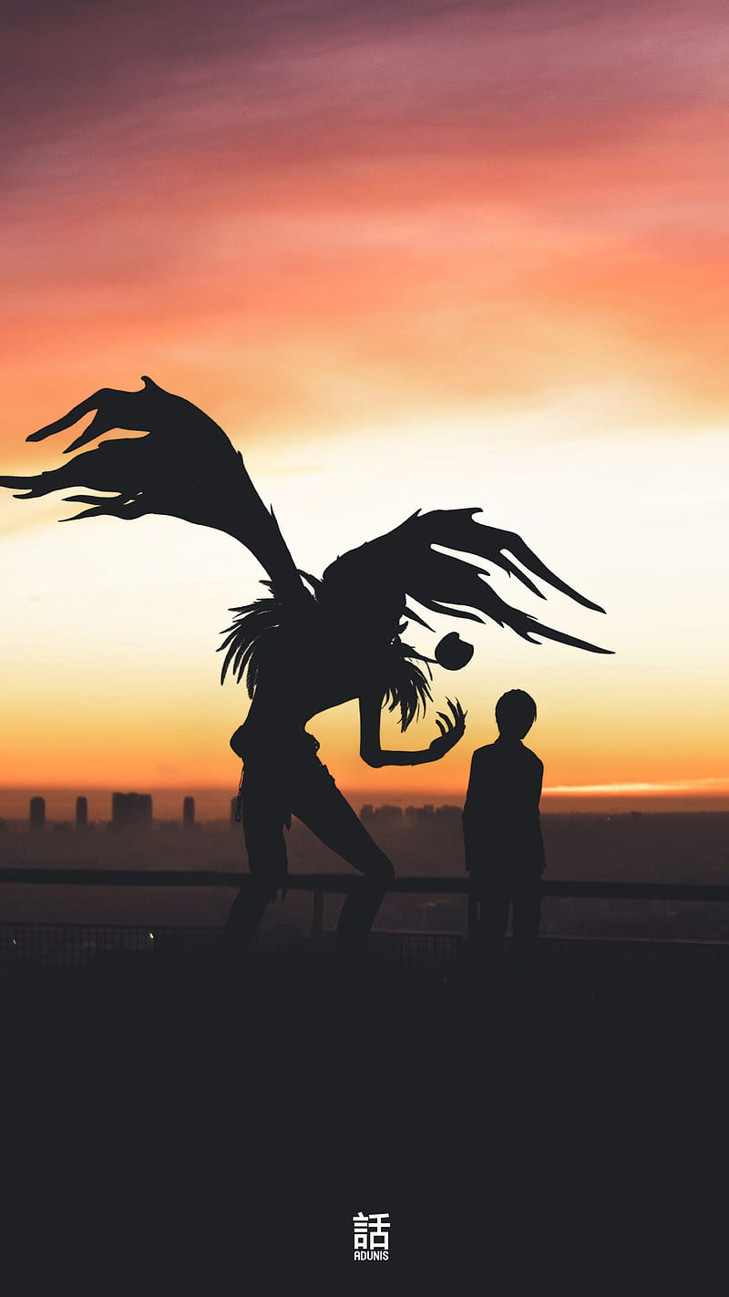 800x1423 Shinigami Wallpaper Phone Ryuk And Yagami, Shinigami, Anime, Death Note, Manga, HD Phone