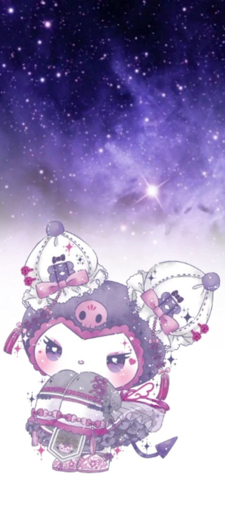 736x1663 Human Kuromi Landscape Wallpaper