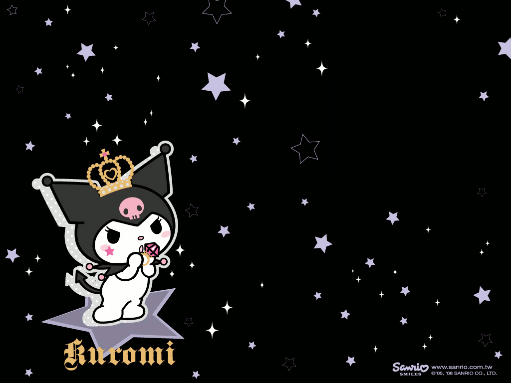 1024x768 Kuromi Desktop HD Wallpaper