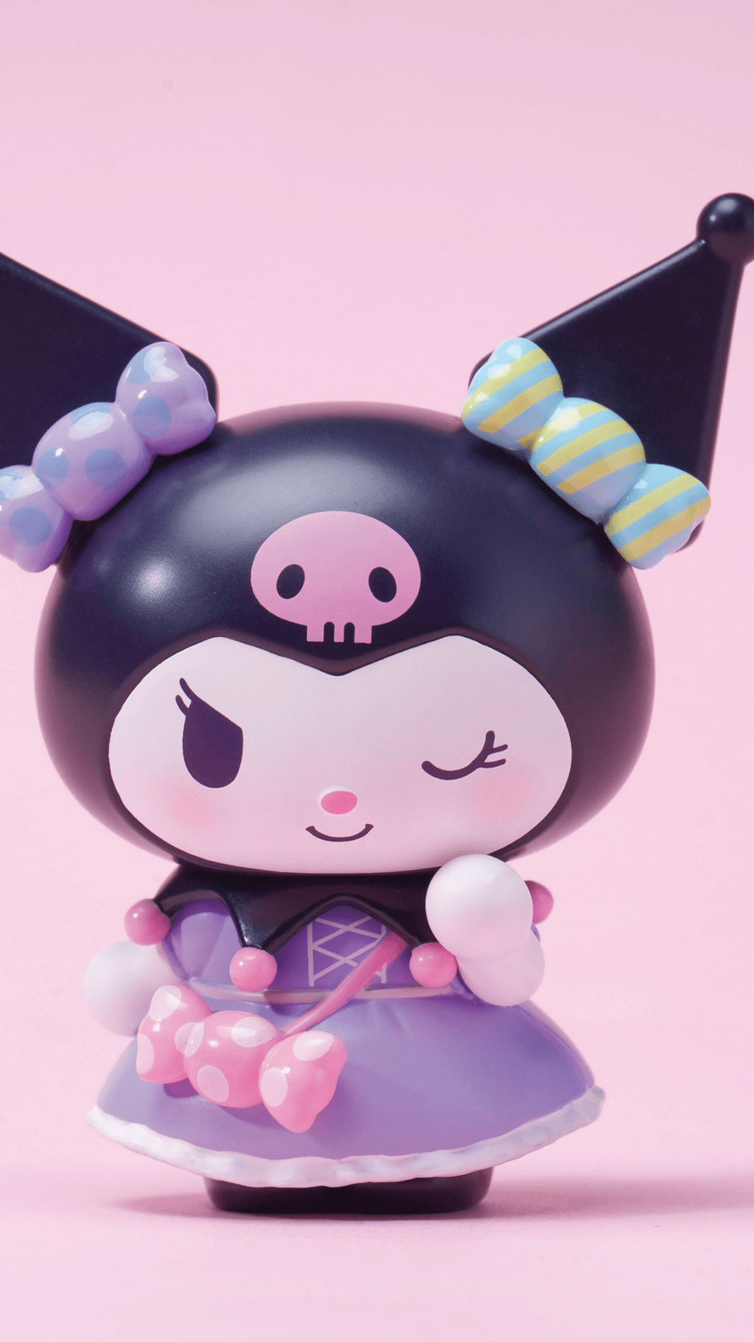1080x1920 Kuromi Wallpaper 4K, Pink aesthetic, Cute cartoon