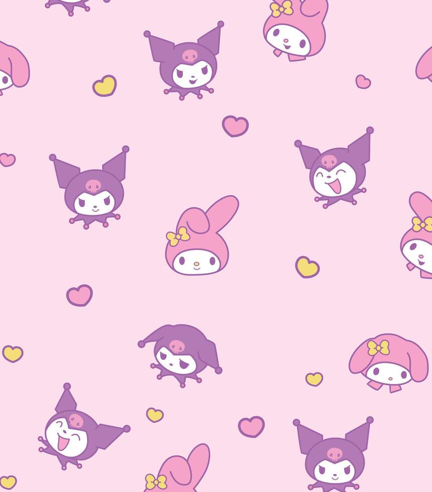 861x980 Kuromi cute purple