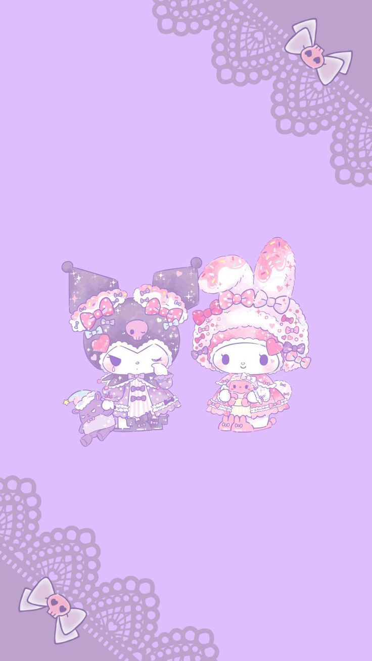 736x1308 kuromi melody wallpaper