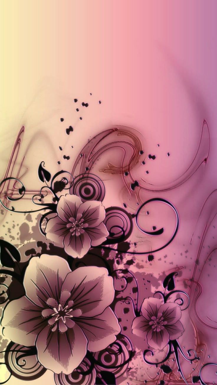 736x1308 Abstract Floral Cellphone Wallpaper. Myspace profile background, Background for myspace, 2000s flower wallpaper