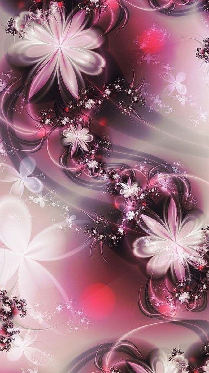 675x1200 Y2k Flowers Wallpaper