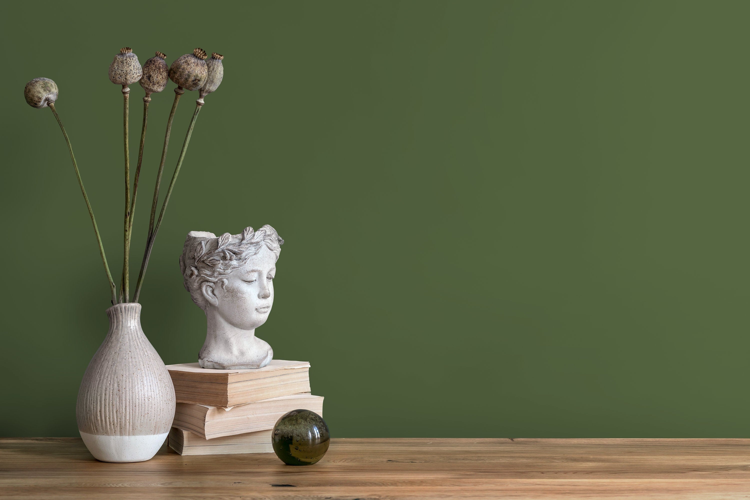 3000x2000 Shop Dark Olive Wallpaper. Removable Wall Decor. Free Ship 1 roll: 24w x 100h / Canvas: Traditional