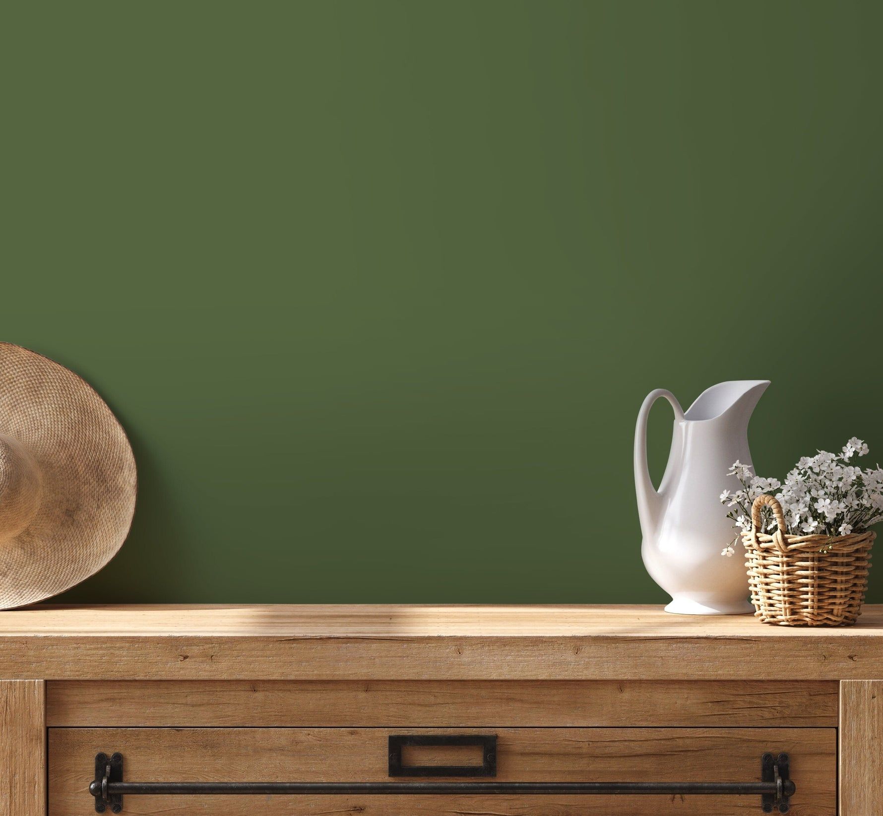 1780x1645 Shop Dark Olive Wallpaper. Removable Wall Decor. Free Ship 1 roll: 24w x 112h / Canvas: Traditional
