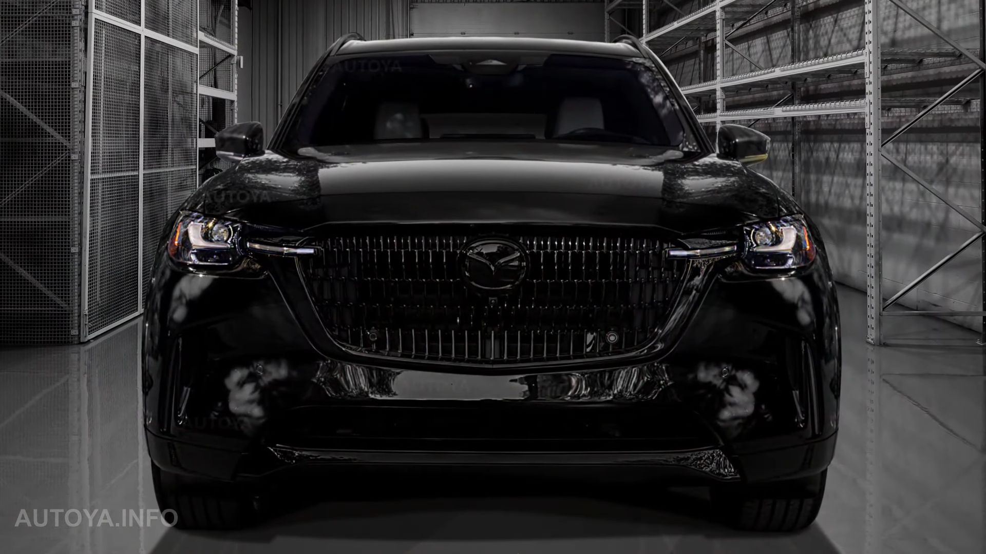 1920x1080 Mazda CX 90 “Black Edition” Rendering Imagines Stylish Family SUV