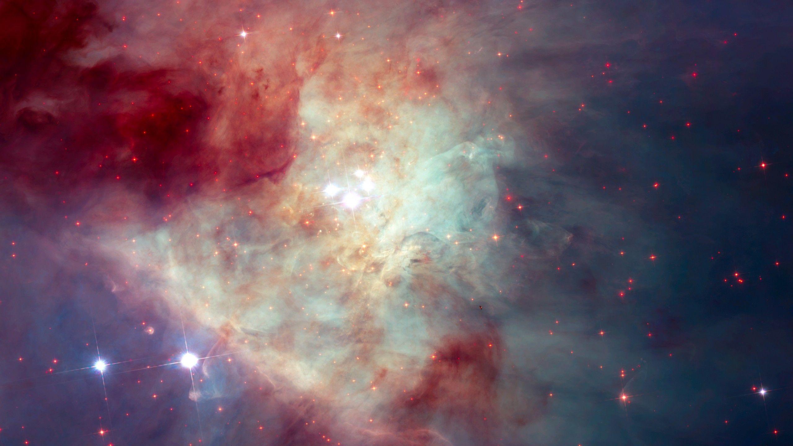 2560x1440 Wallpaper Kleinmann Low Nebula, Orion Nebula Complex, Hubble Space