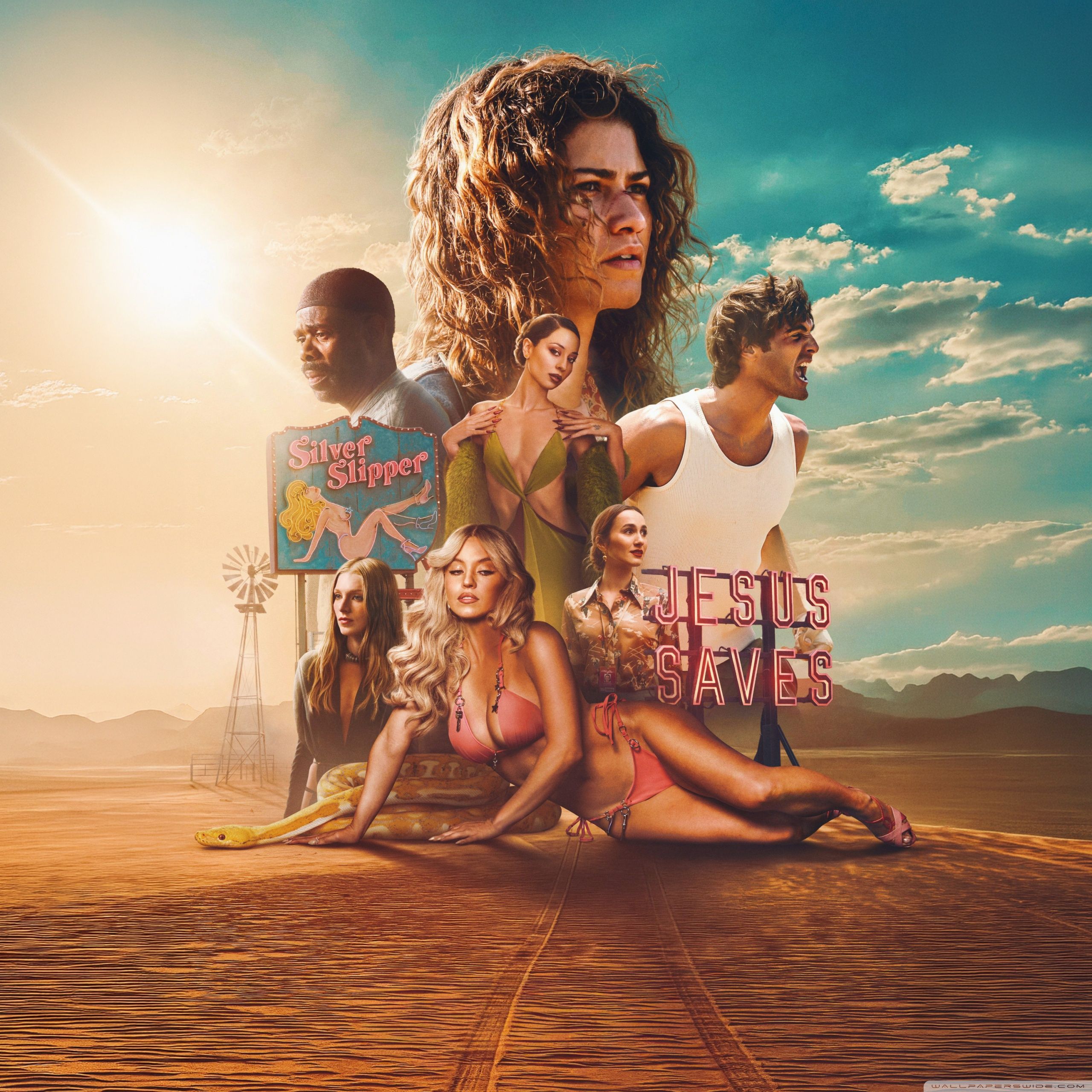 2560x2560 Euphoria American TV series 4K UHD Wallpaper for UltraHD Desktop and TV : Widescreen and UltraWide Display : Dual Monitor : Smartphone and Tablet Devices