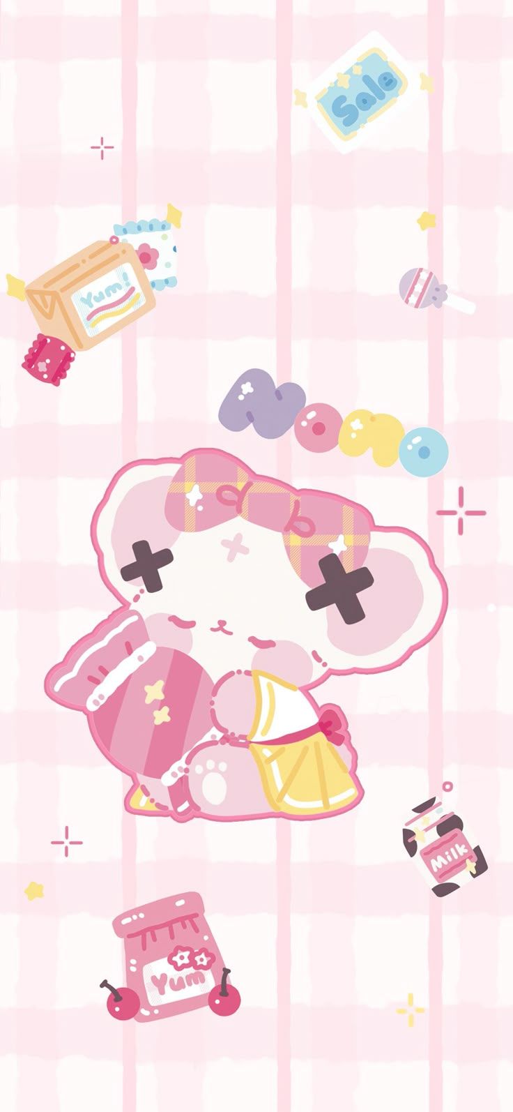 736x1594 Milk sanrio wallpaper. Nonomochi wallpaper, Yummiland wallpaper, Kawaii wallpaper