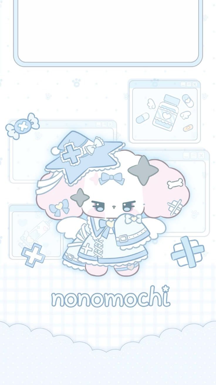 736x1308 Tenshi wallpaper. Milk sanrio wallpaper, Moppu wallpaper, Kawaii pattern
