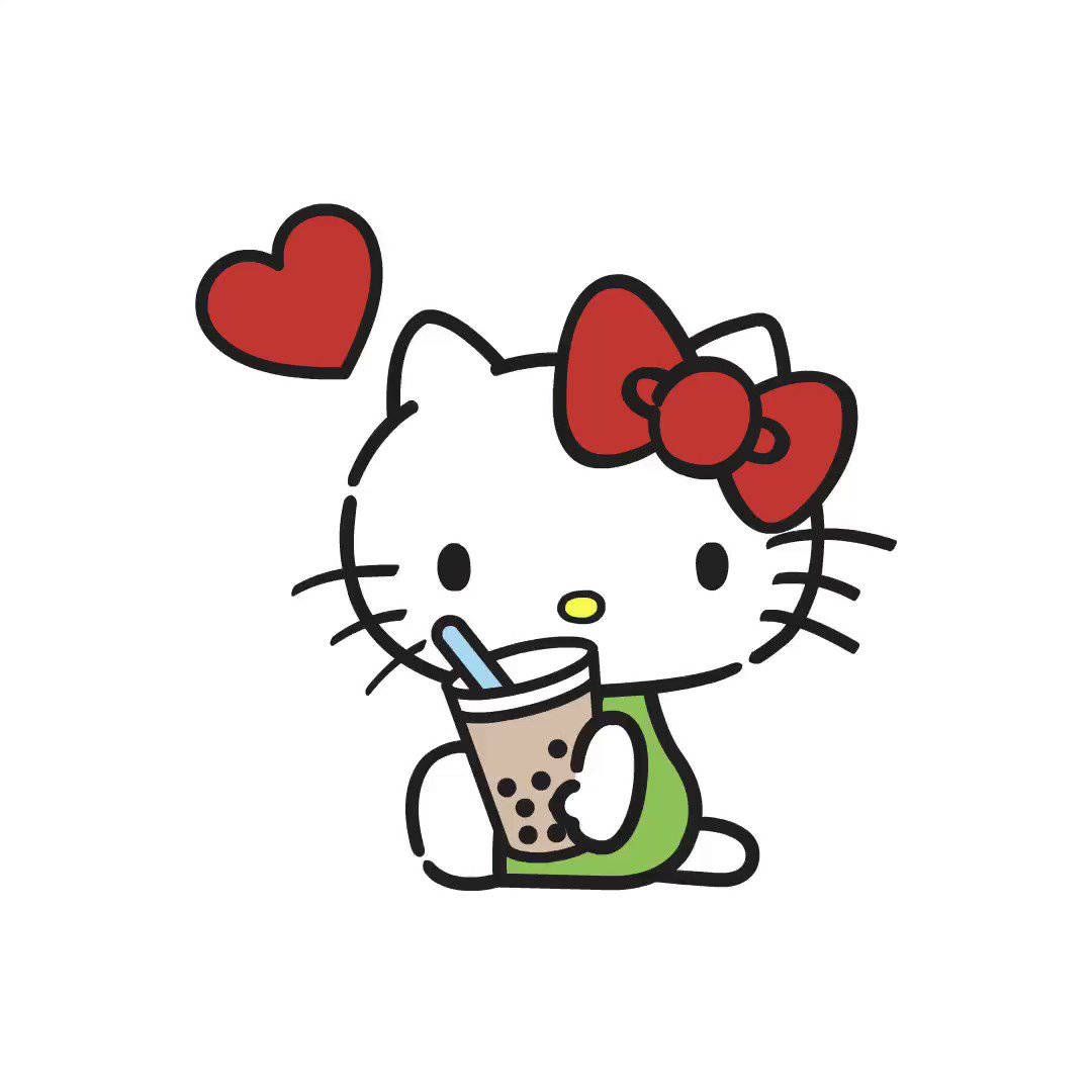 1080x1080 Milk Tea Hello Kitty Pfp Wallpaper