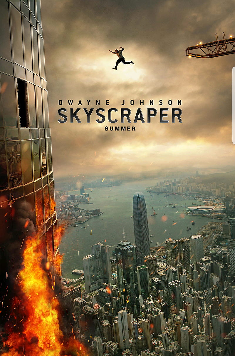 800x1211 Skyscraper, city, dwayne, johnson, movie, new, new york, rock, the, HD phone wallpaper