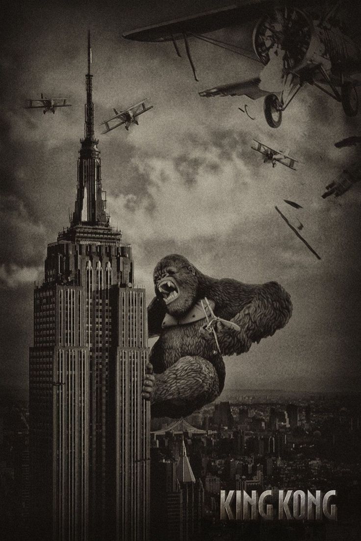 736x1103 King Kong Art on Top of a Skyscraper. King kong and i wallpaper, King
