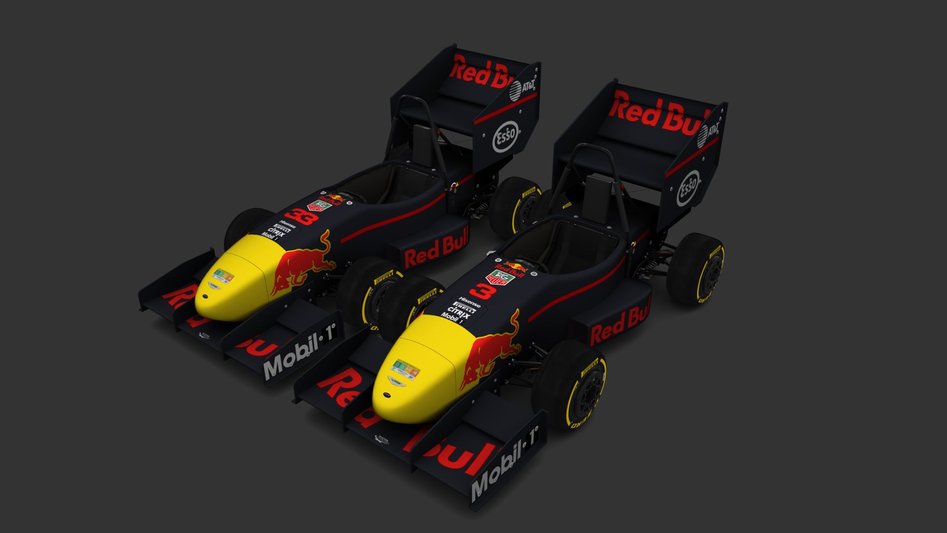1920x1080 UCM Formula Student F1 liveries pack
