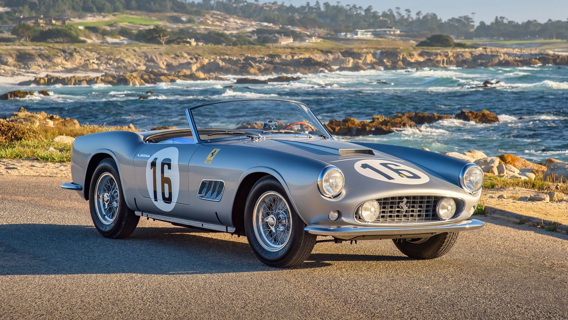 1920x1080 Ferrari 250 GT LWB California Spider Competizione. The Amelia Auction 2025. Broad Arrow Auctions. Driven by Hagerty. Classic Car Auctions