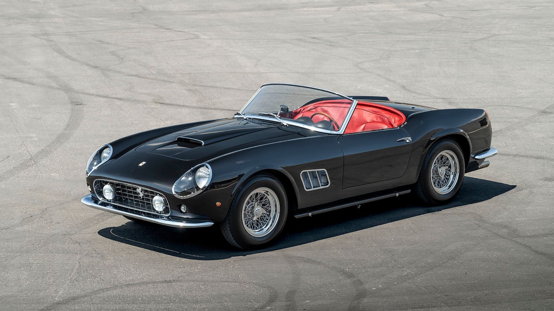 1920x1080 Ferrari 250 GT California Spider Revival by GTO Engineering. Monterey Jet Center 2024. Broad Arrow Auctions. Driven by Hagerty. Classic Car Auctions