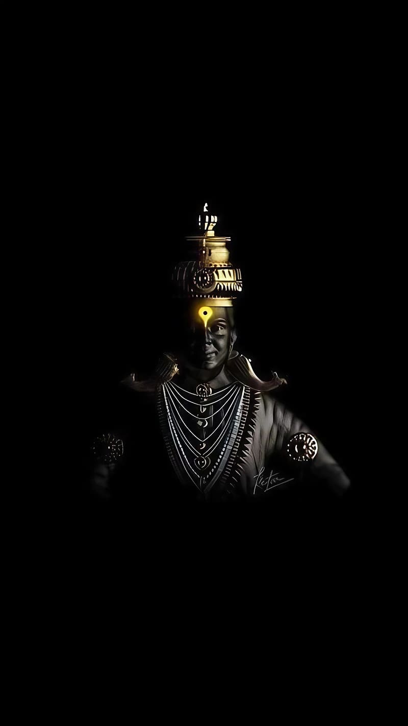 800x1422 Vitthal, Black Background, hindu god, bhakti, devotional, HD phone wallpaper