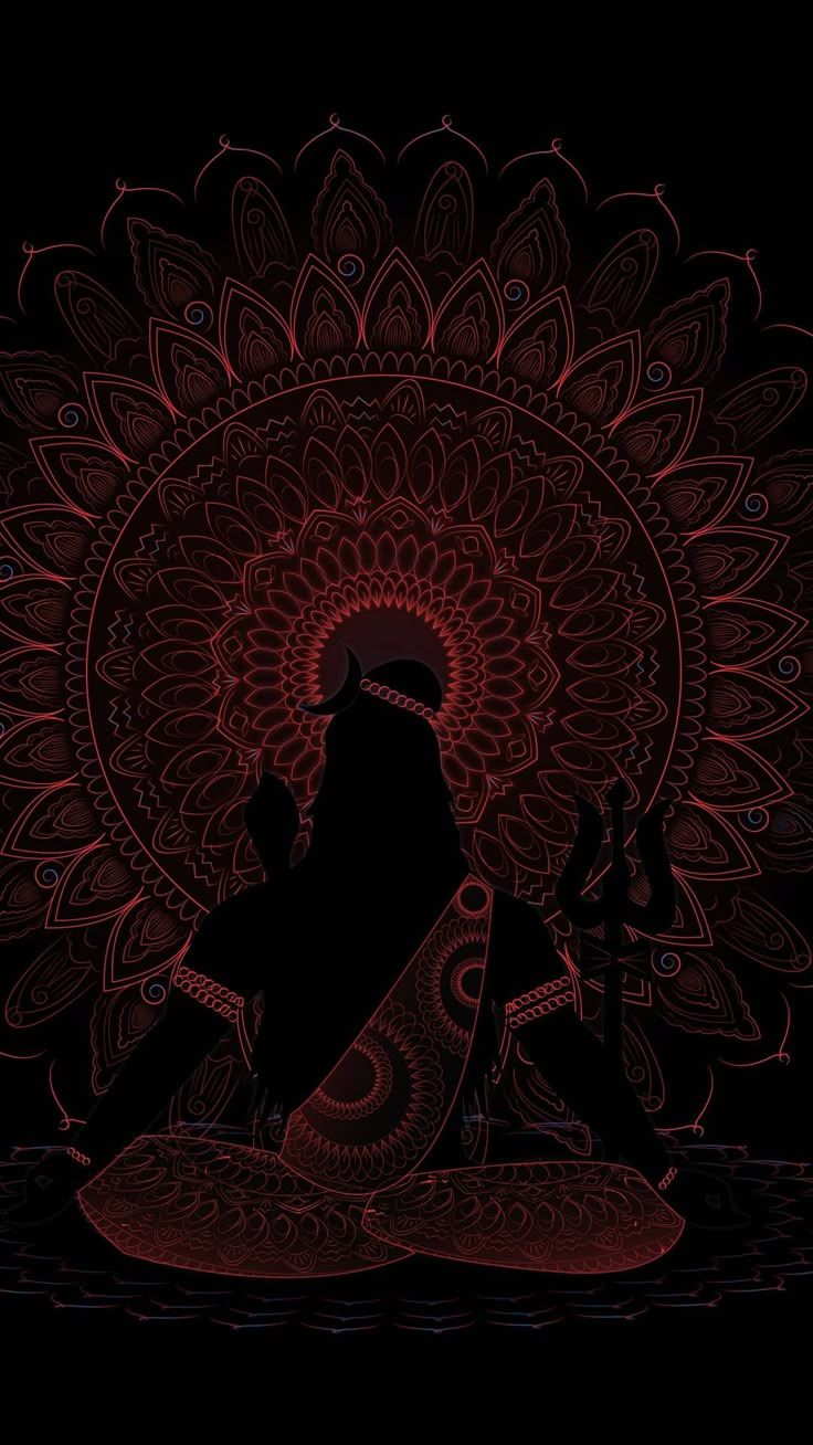 736x1308 Download Bholenath HD Dark Theme Wallpaper
