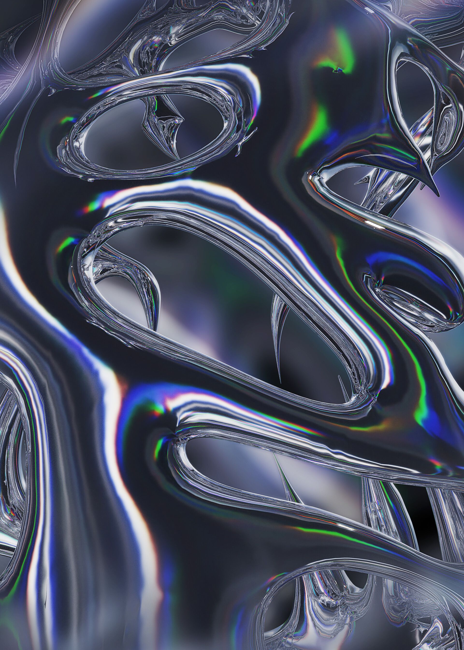1920x2688 Y2k Chrome Wallpaper