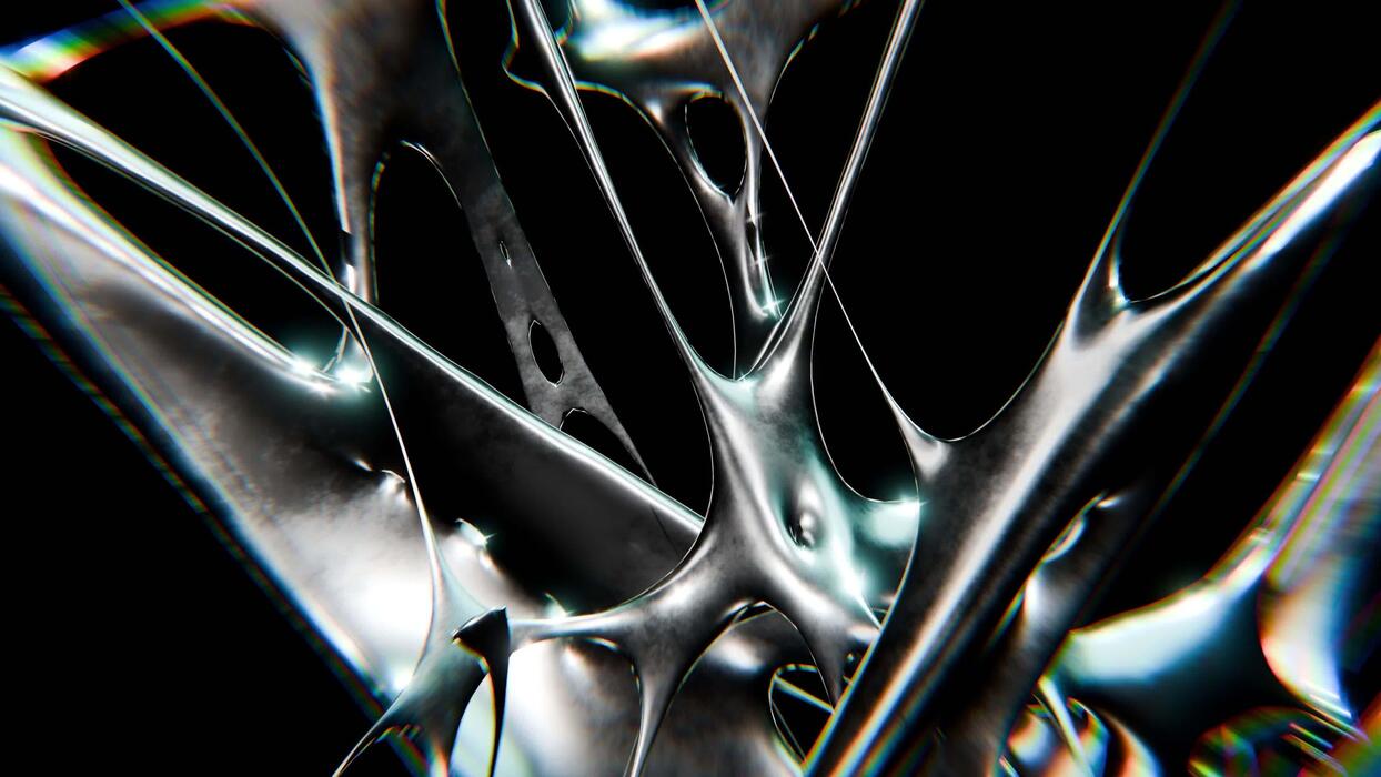 1244x700 chrome Design of Creative chrometype futuristic y2k looping design element Background
