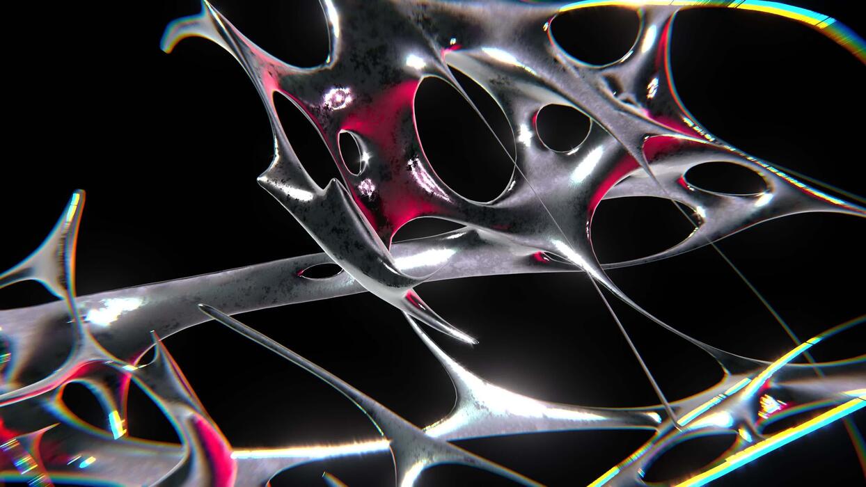 1244x700 Design of Textural chrometype futuristic y2k looping design element Background