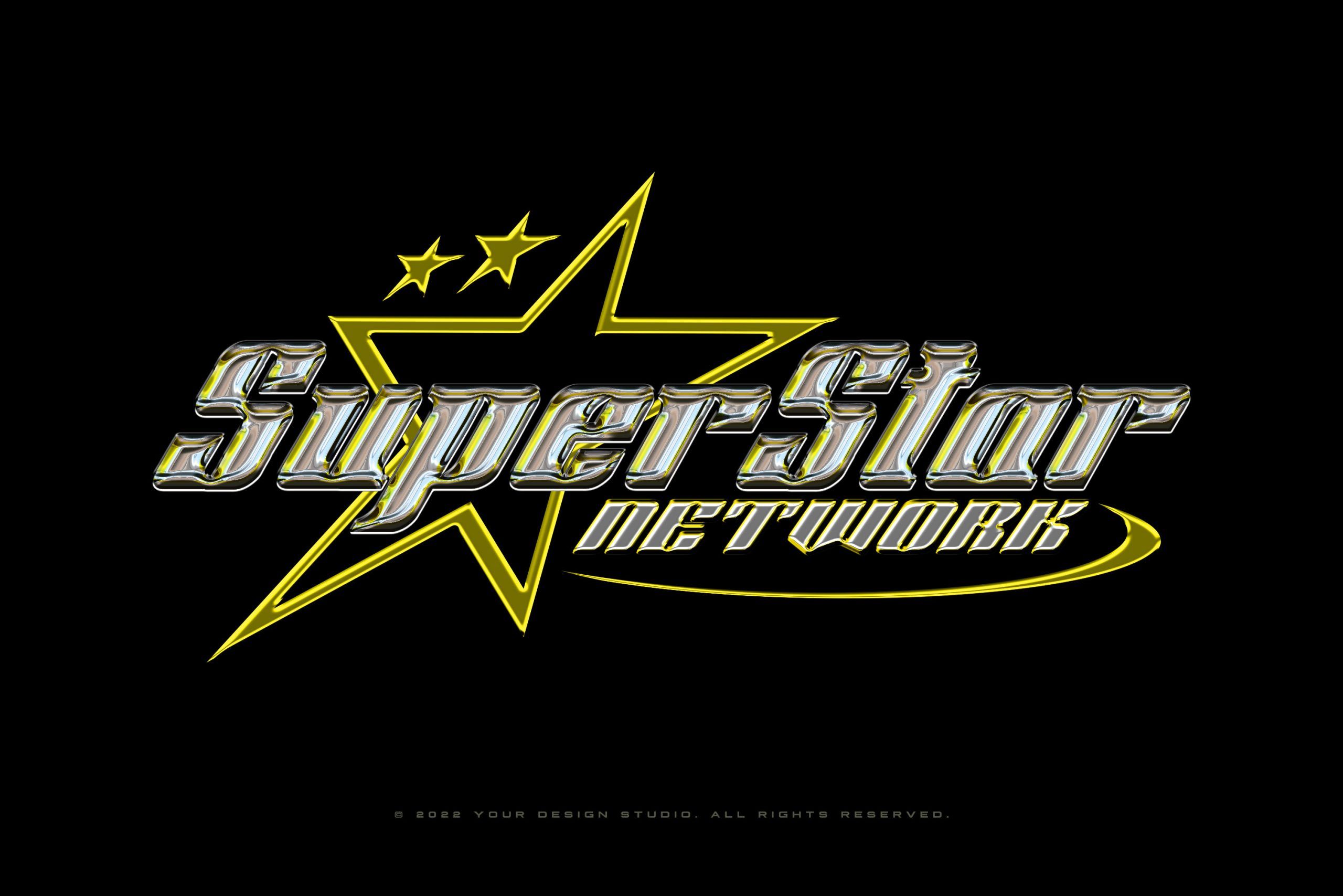 2560x1707 Y2K Chrome Logo / Text Effect Vol. 08 PSD Text Style