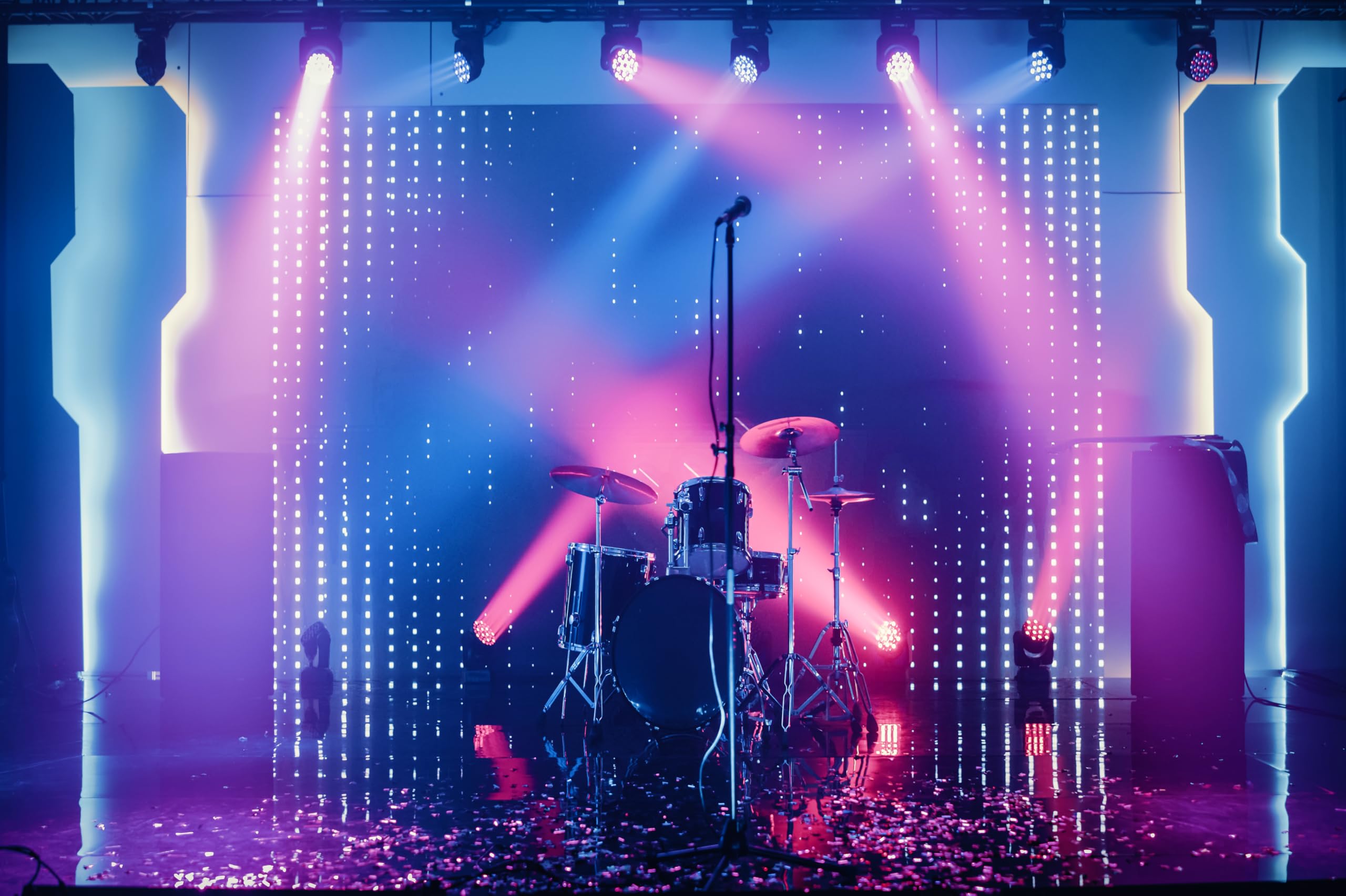 2560x1704 Amazon.com : CHNYWORK 5x4ft Concert Stage Backdrop Night Club Drum Spotlights Rock Band Show Stage Live Gig Background Disco Themed Music Stage Birthday Wedding Party Decor Booth Studio Props Wallpaper