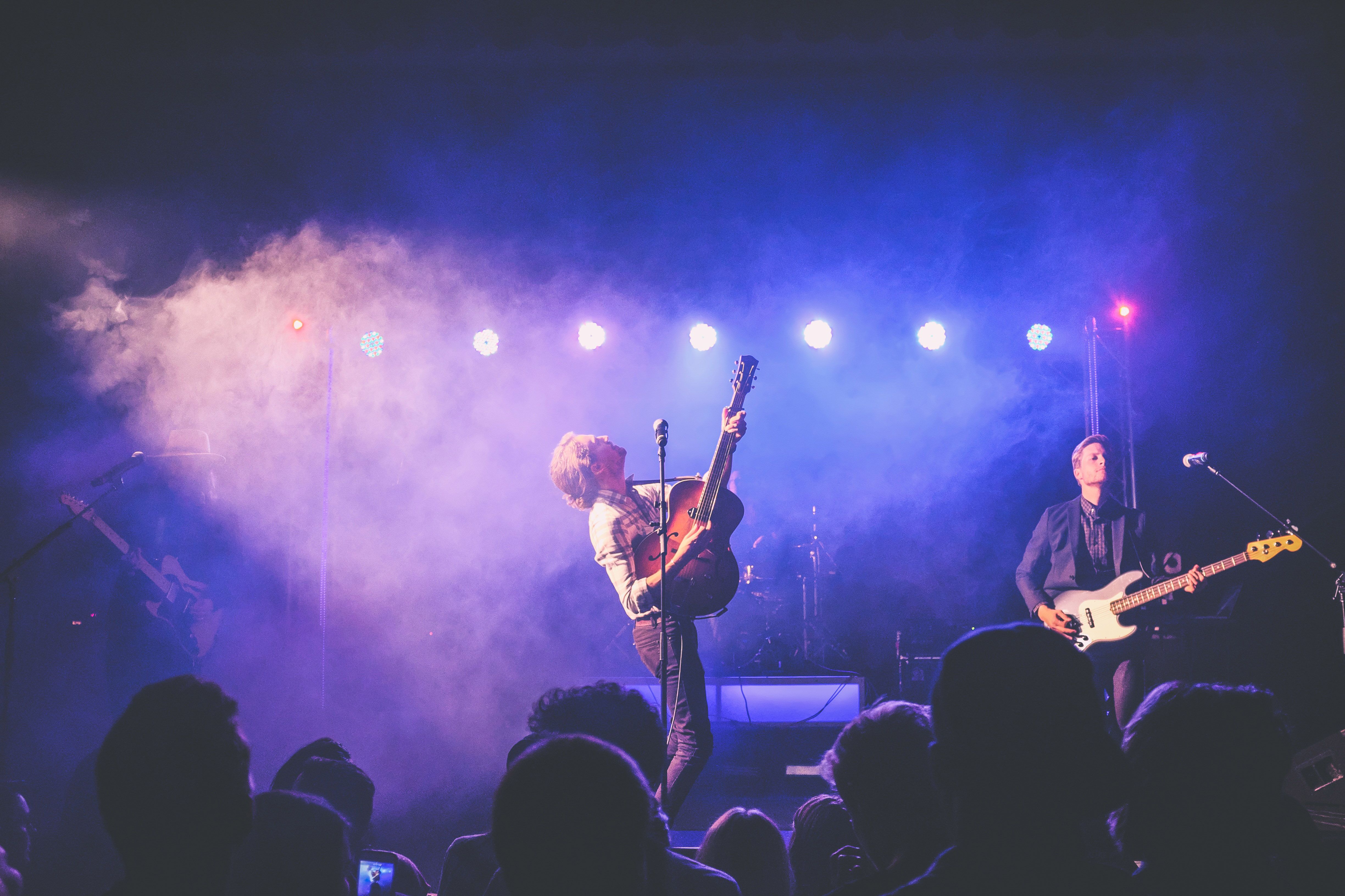 4896x3264 Music Band On Stage Royalty Free