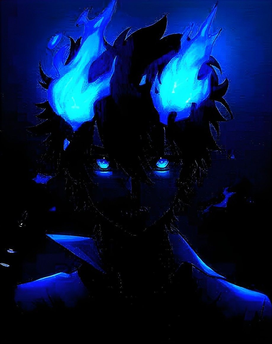 919x1163 Neon Blue Anime Wallpaper