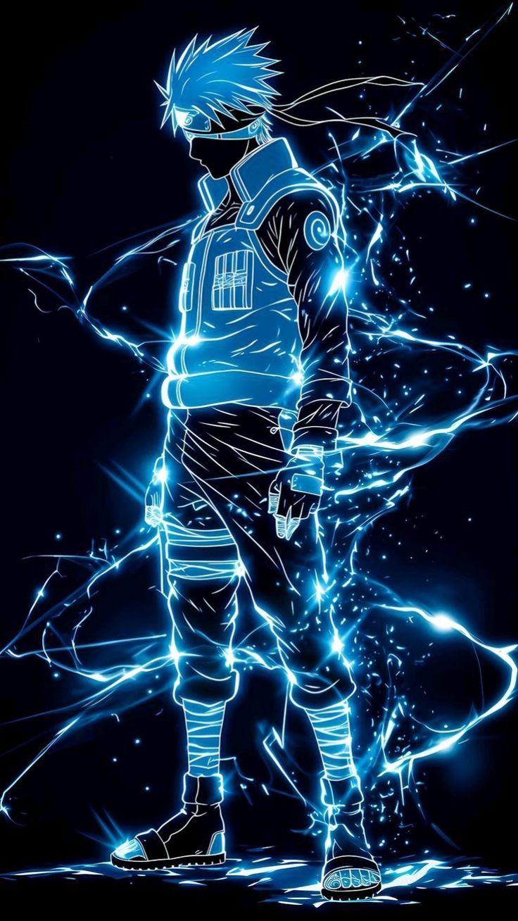 736x1308 Dark Neon Anime Wallpaper