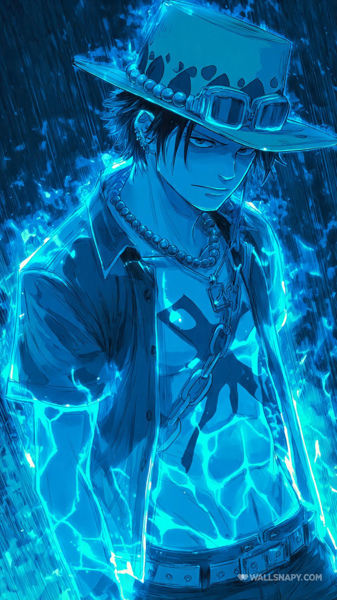 1080x1920 Portgas d ace neon anime phone HD wallpaper