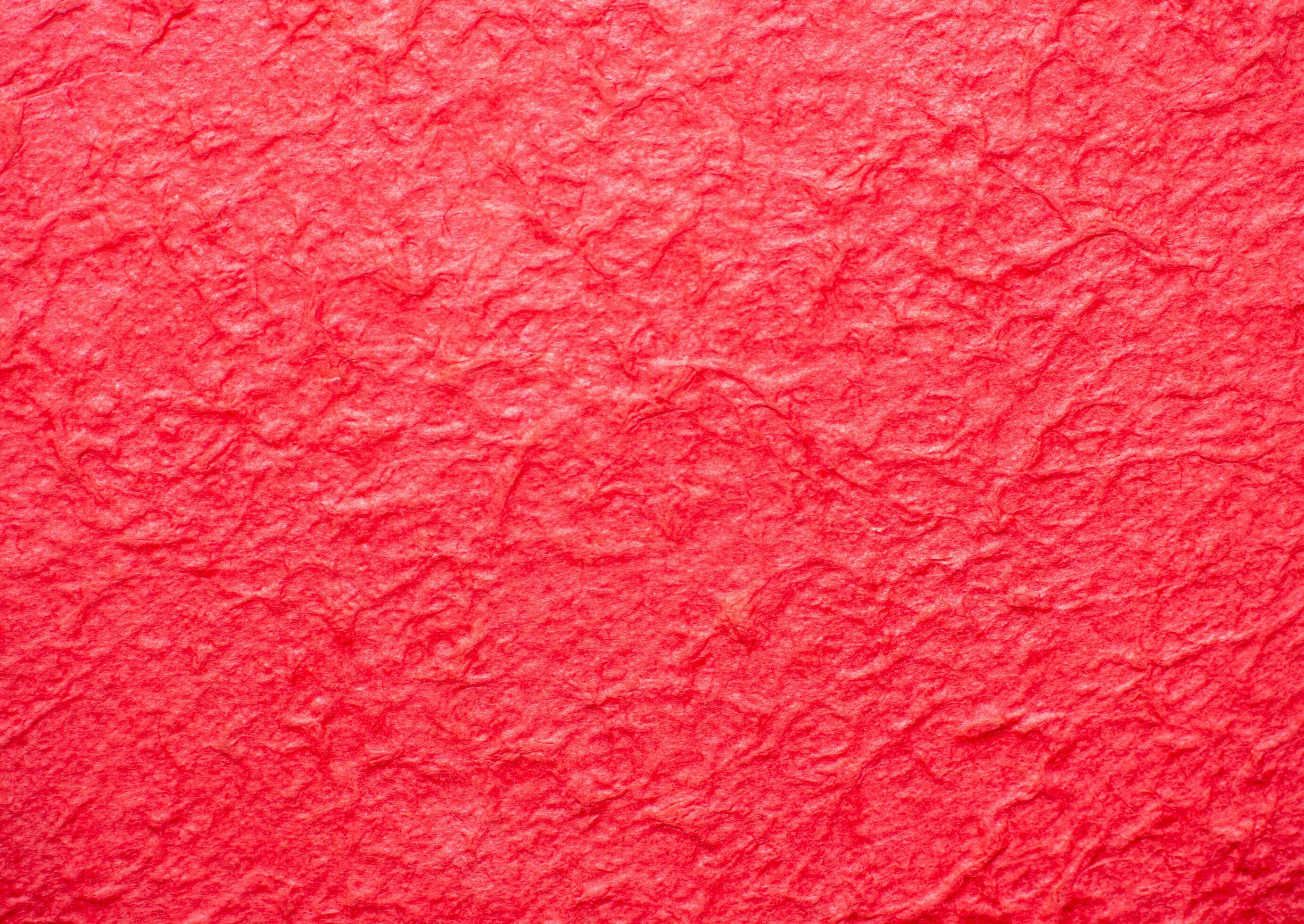 2766x1960 The surface of the paper is rough, crumpled, red. Rough, not smooth. use for wallpaper or background