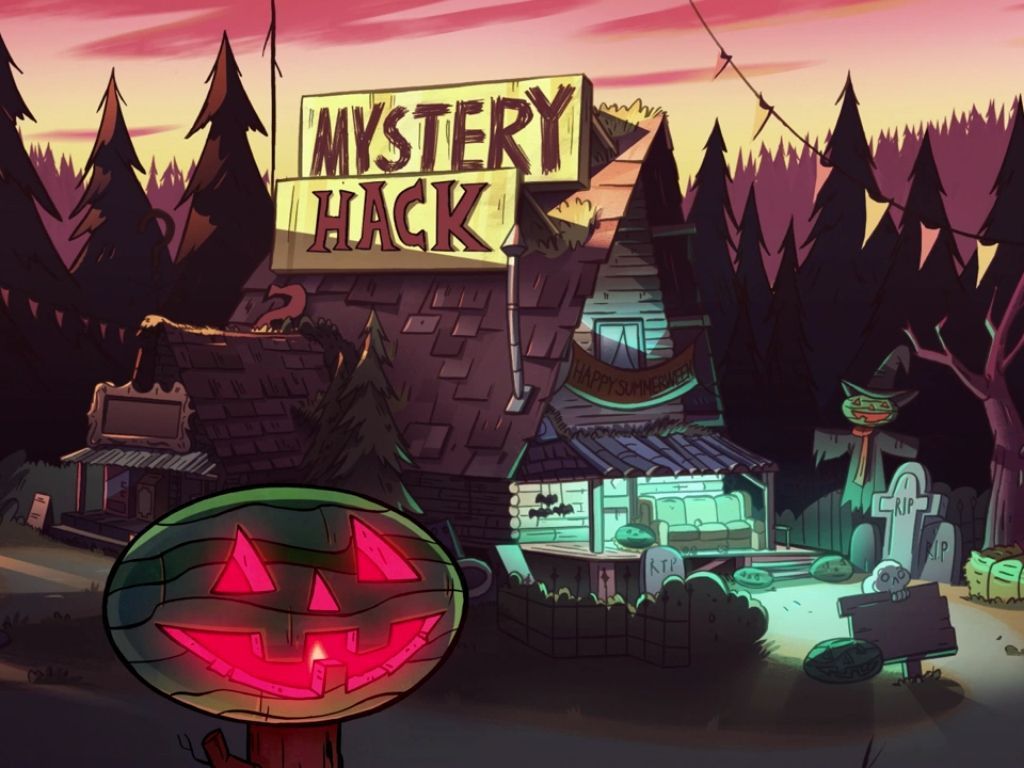 1024x768 Gravity Falls Summerween Wallpaper