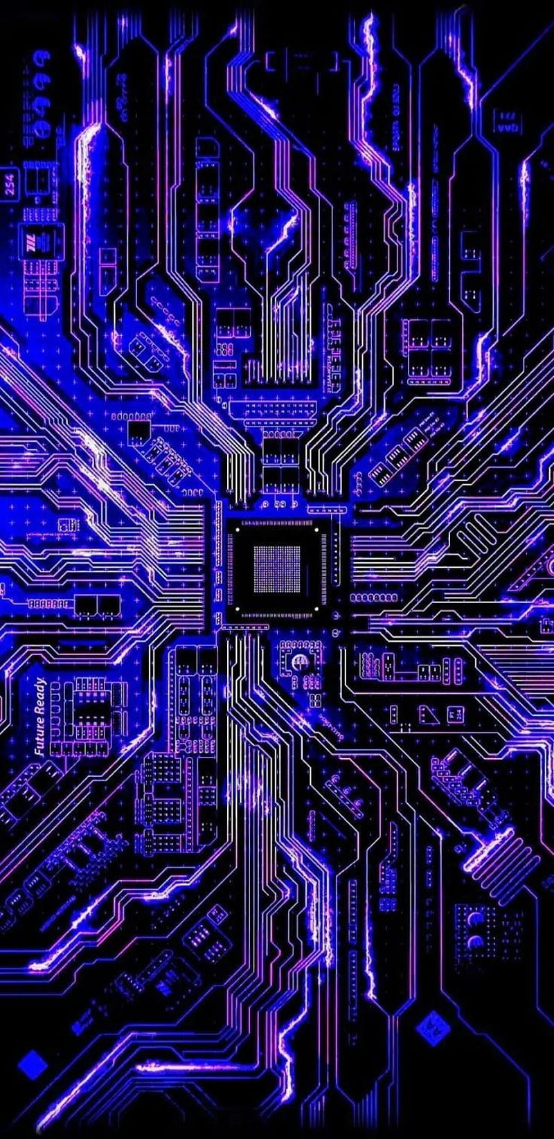 800x1645 Neon Circuit iPhone, neon technology, HD phone wallpaper