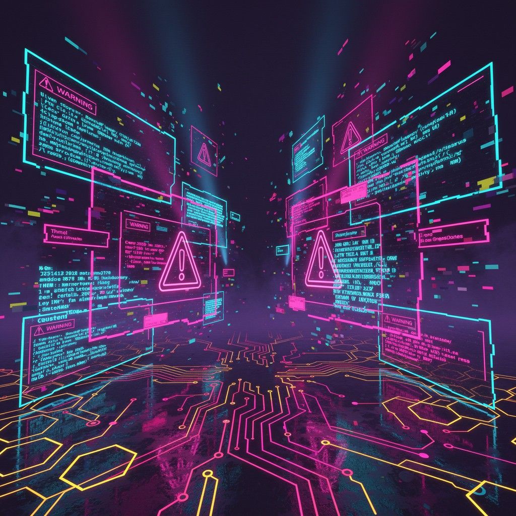 1024x1024 Free Digital Neon Chaos Image, Neon, Digital