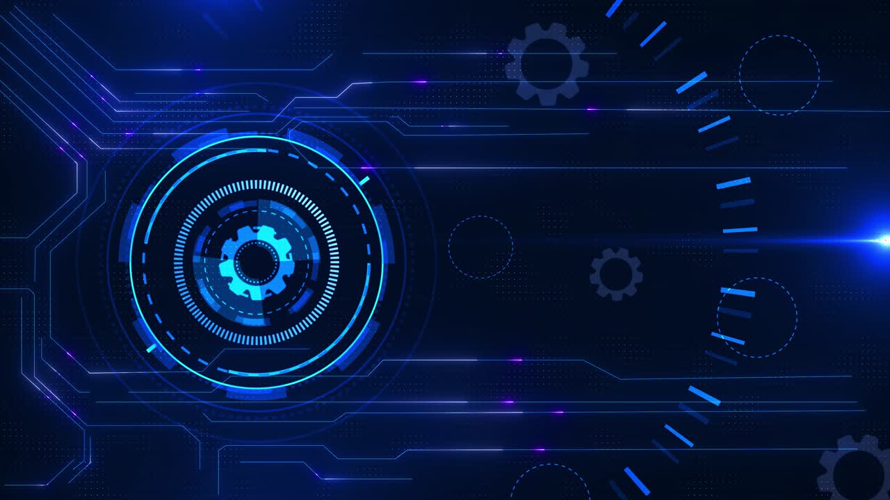 1280x720 Neon circuit board wallpaper