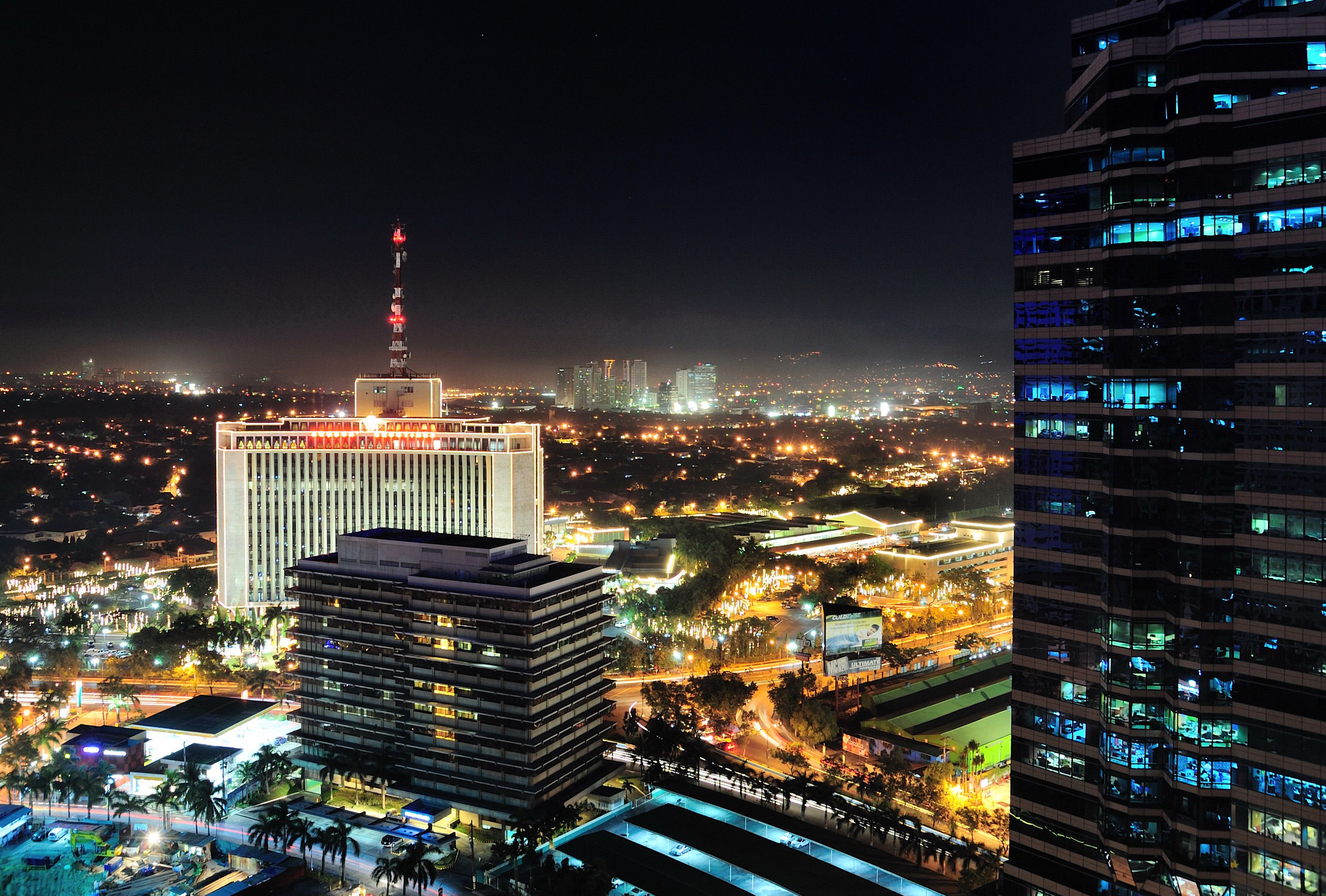 3292x2225 Wallpaper night, night, Philippines, Philippines, Manila, Manila for mobile and desktop, section город, resolution 3292x2225