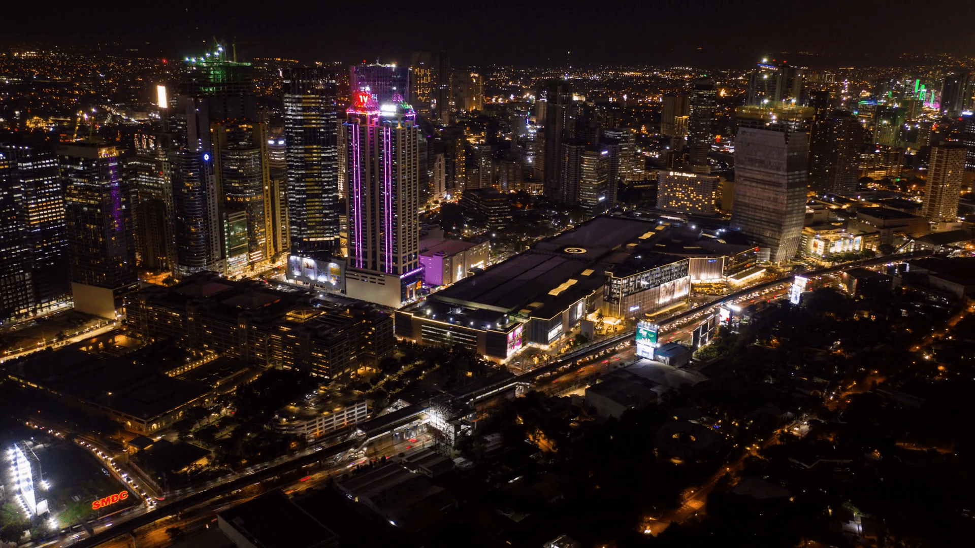 1920x1080 Manila Night Stock Footage: Royalty Free Video Clips