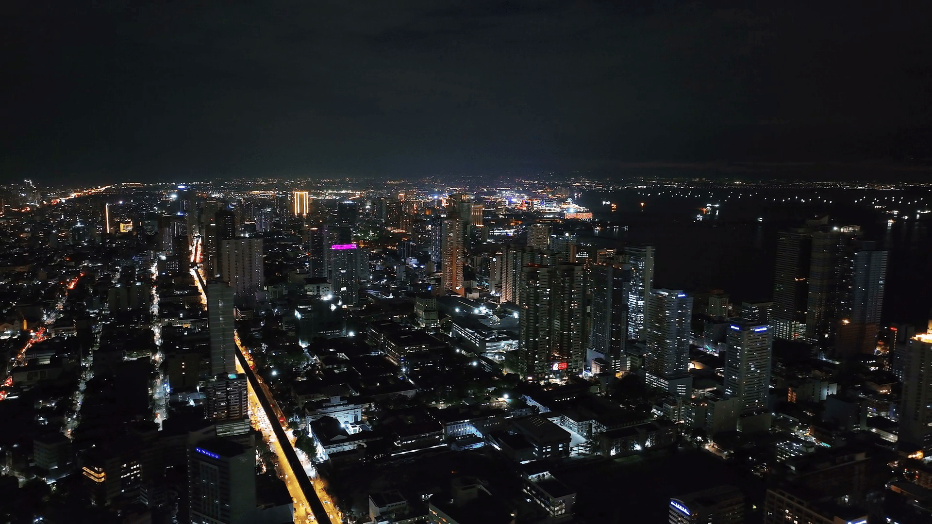 1920x1080 Manila Night Stock Footage: Royalty Free Video Clips