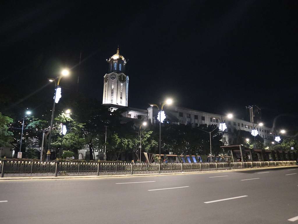 1024x768 Manila city hall at night, Photographs by patrick roque Image: PICRYL Domain Media Search Engine Public Domain Search