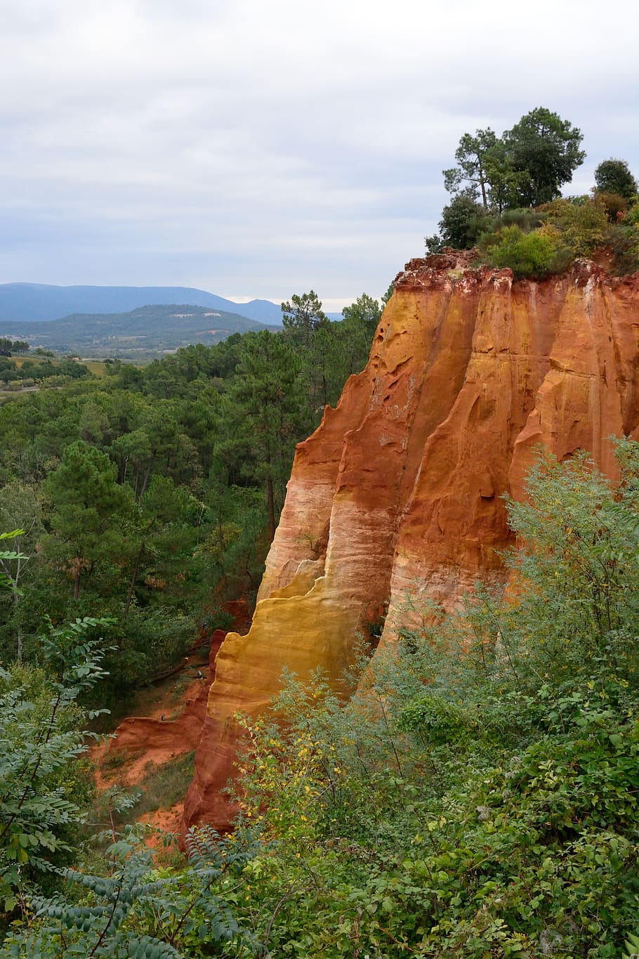 910x1365 HD wallpaper: france, roussillon, ocre, quarry, beauty in nature, plant, scenics