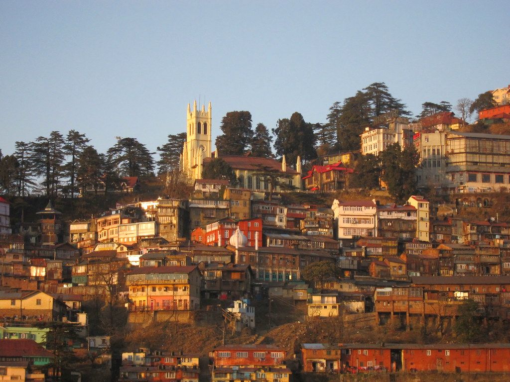 1024x768 Hill Town of Simla, once the summer capital of The British