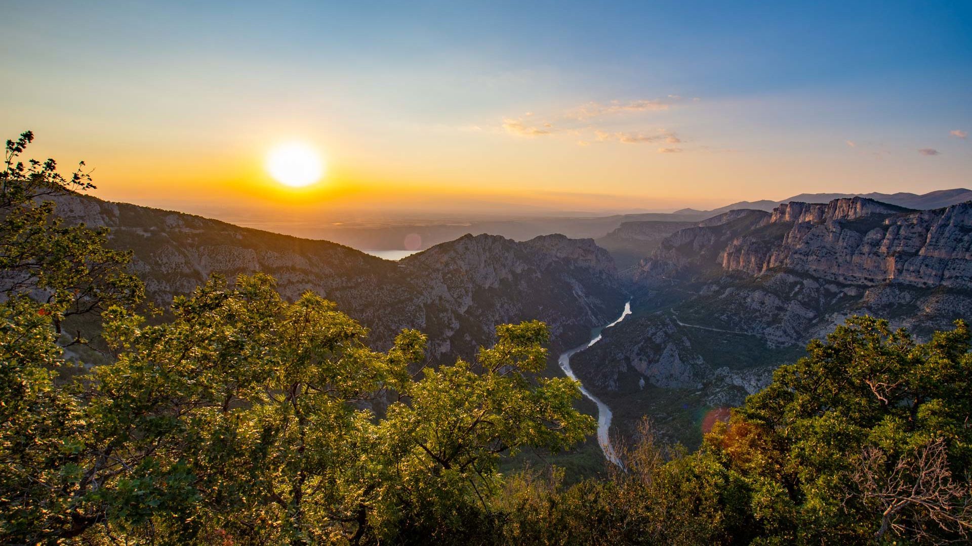 1920x1080 The Gorges du Verdon, the largest canyon in Europe