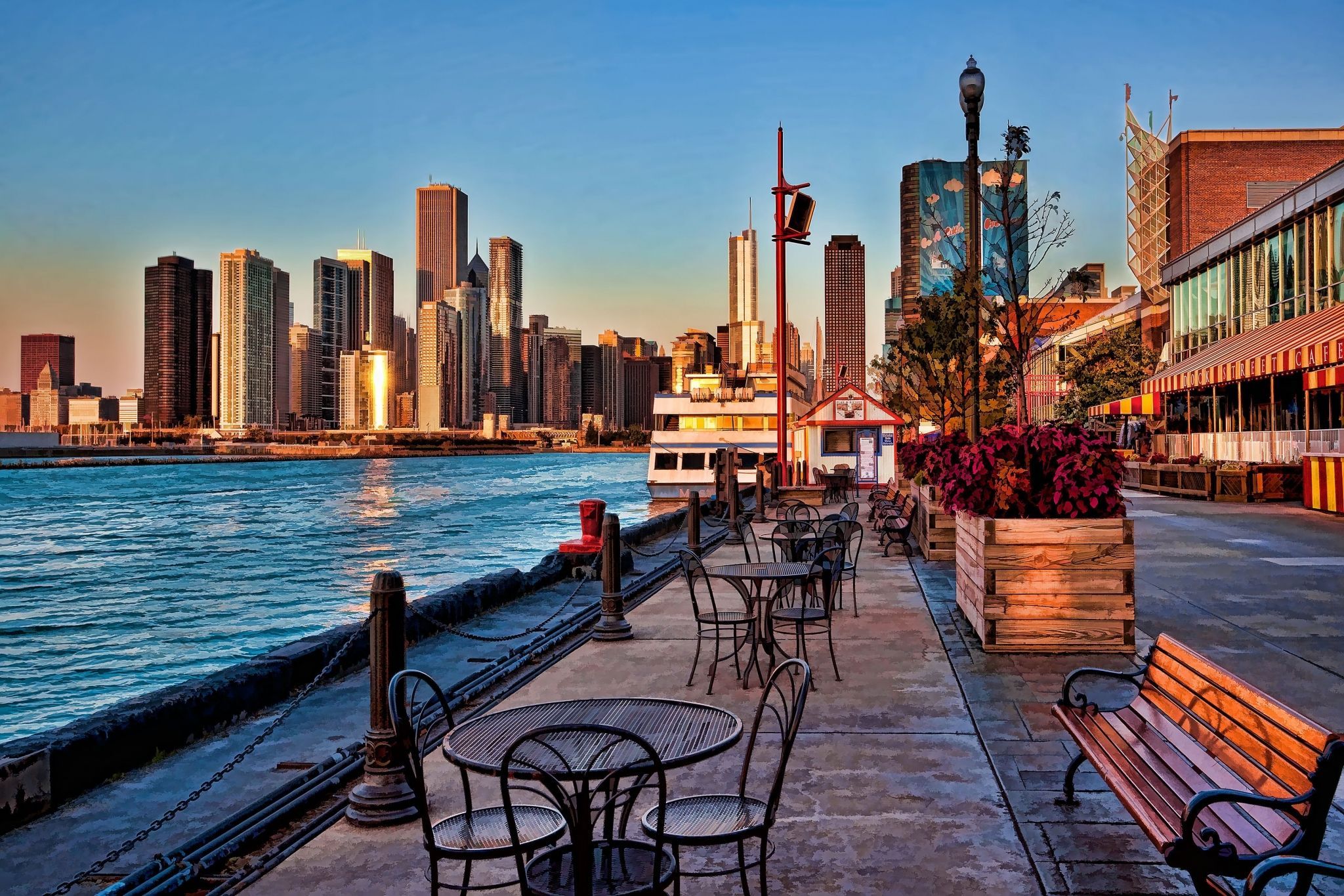 2048x1365 Summer City Wallpaper