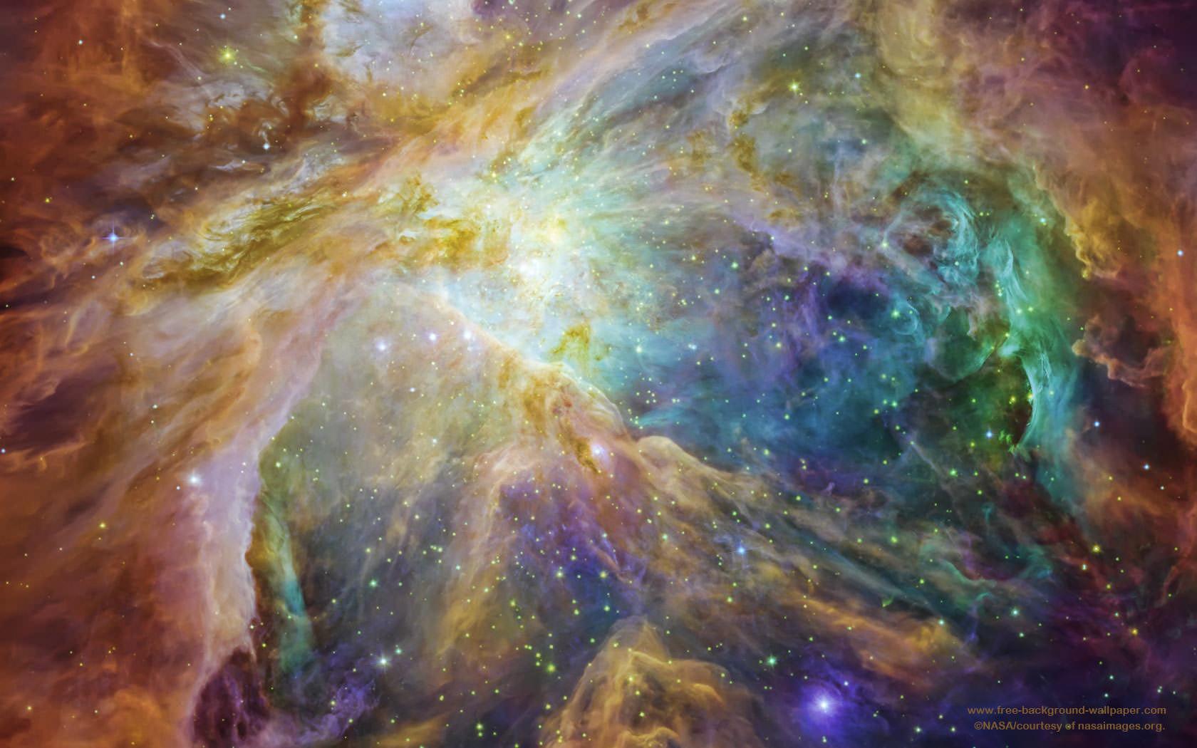 1680x1050 Orion Nebula Stars Background Wallpaper