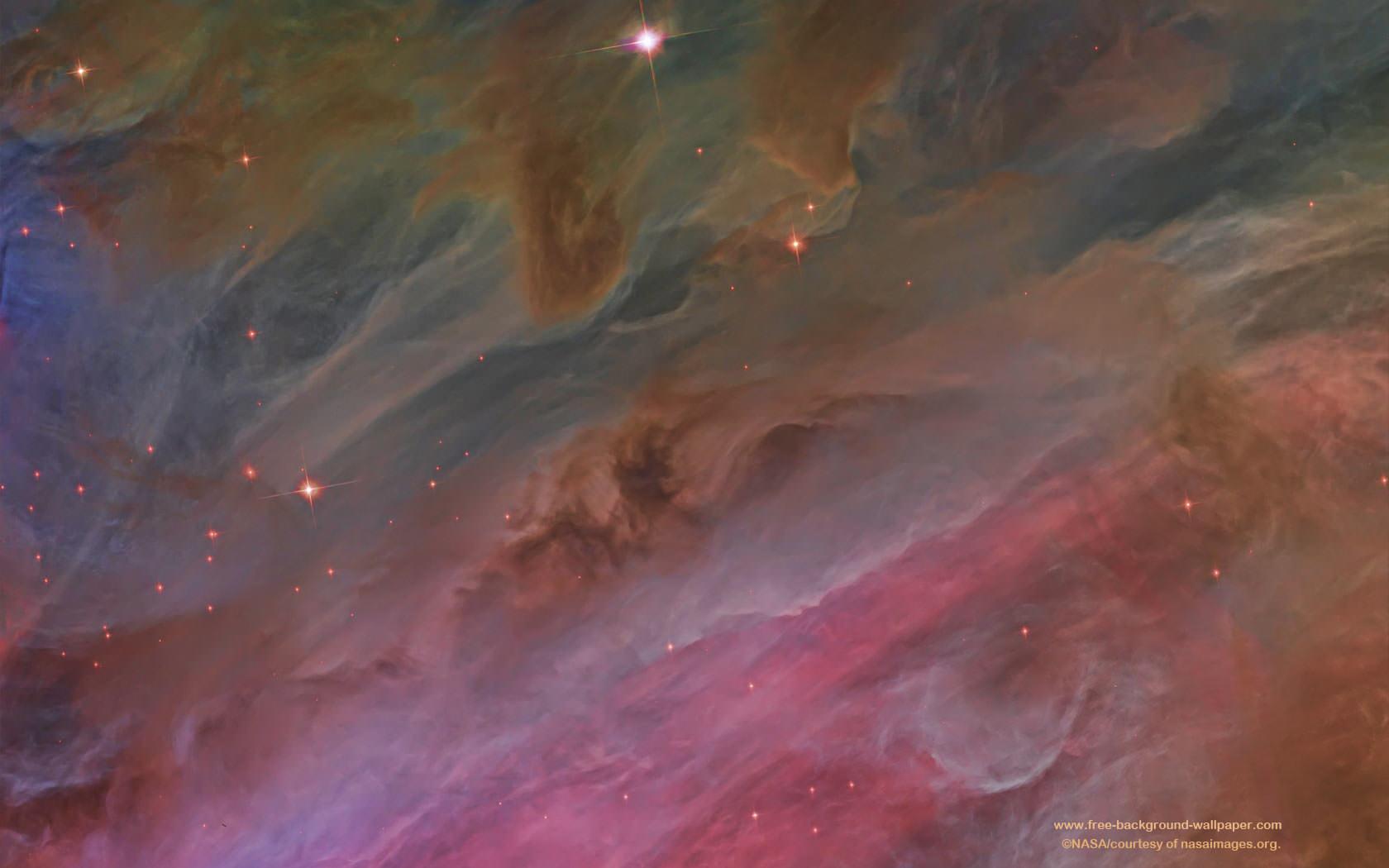 1680x1050 Stars of Orion Nebula Space Background Wallpaper
