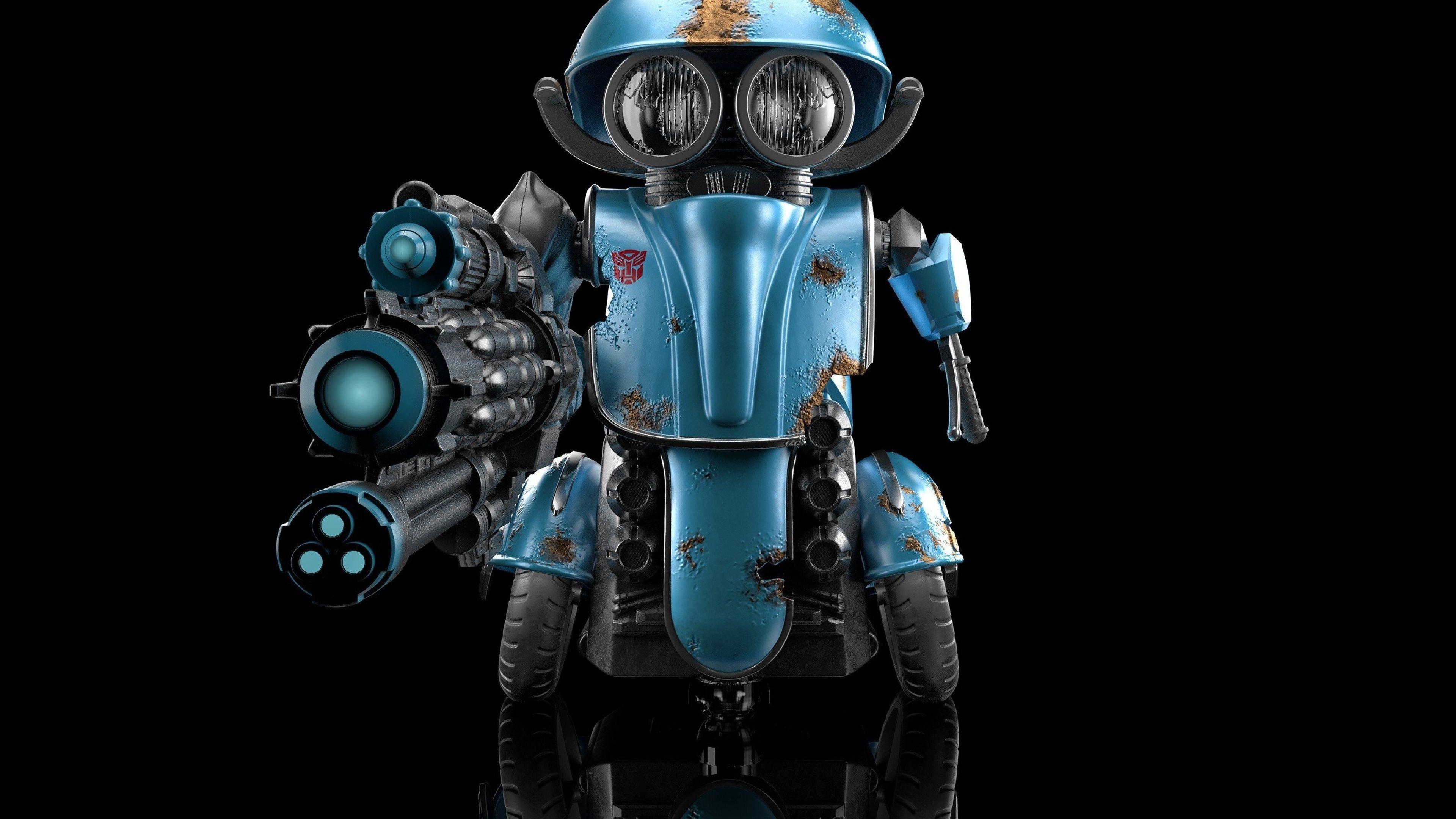 3840x2160 Transformers 5 Squeeks Blue Robot 4K Wallpaper, HD