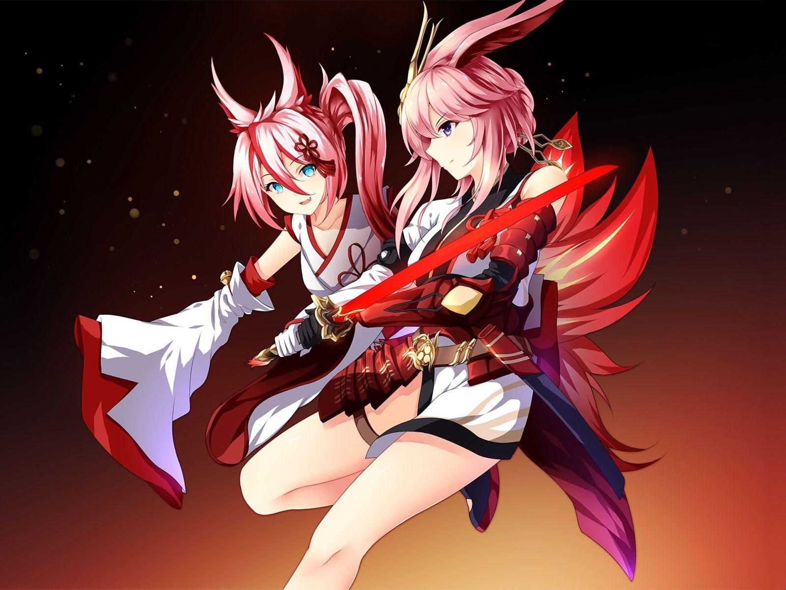 1600x1200 Download 1600x1200 wallpaper anime girls, yae sakura, benghuai